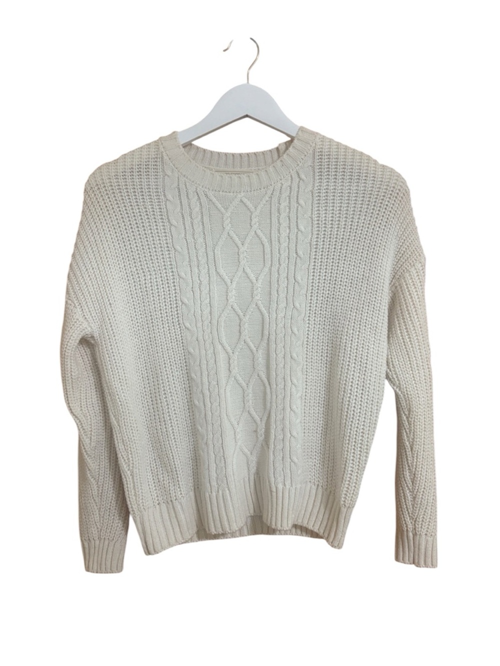 Nordstrom Girls Size Large White Knitted Sweater